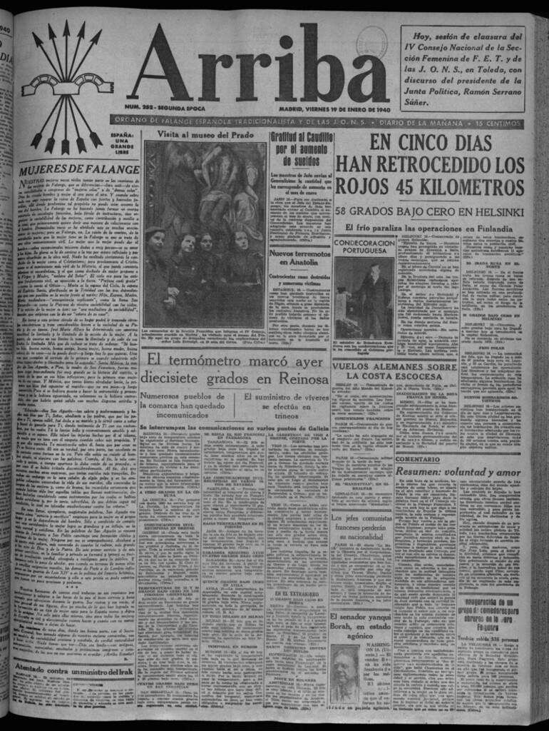 Miniatura de Arriba del 19 de enero de 1940