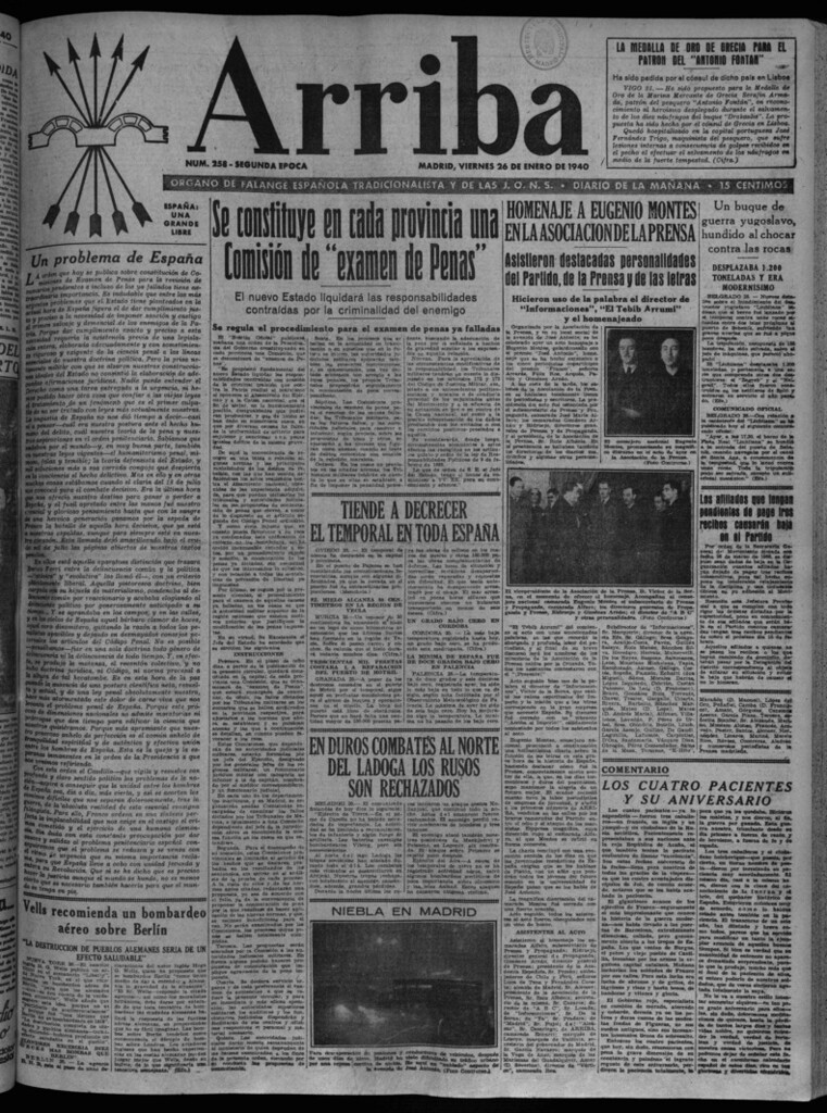Miniatura de Arriba del 26 de enero de 1940