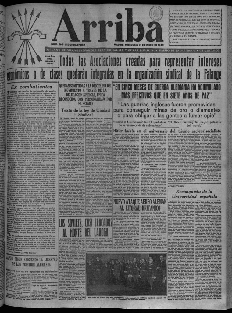 Miniatura de Arriba del 31 de enero de 1940