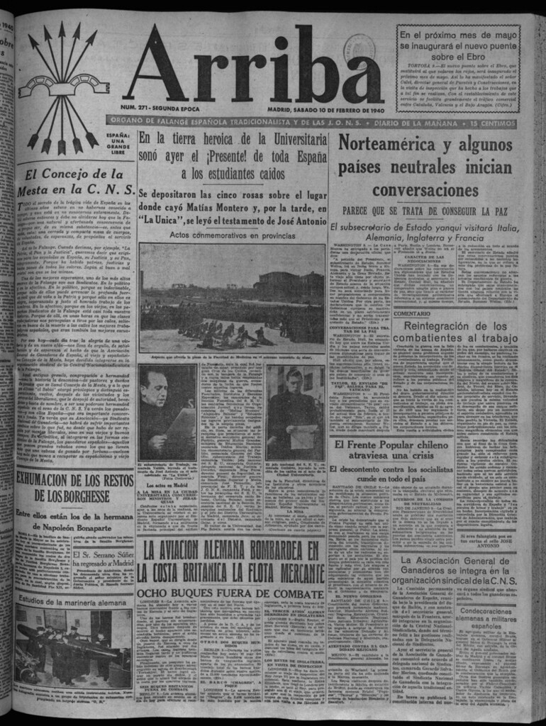 Miniatura de Arriba del 10 de febrero de 1940