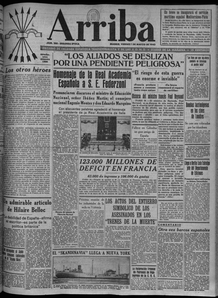 Miniatura de Arriba del 1 de marzo de 1940