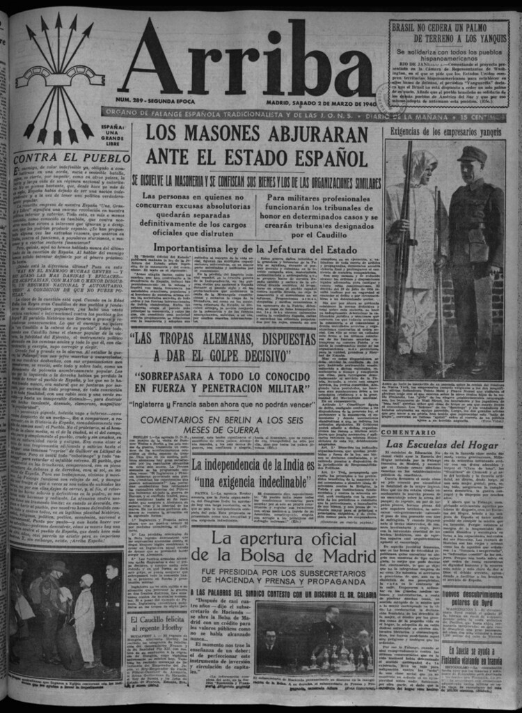 Miniatura de Arriba del 2 de marzo de 1940