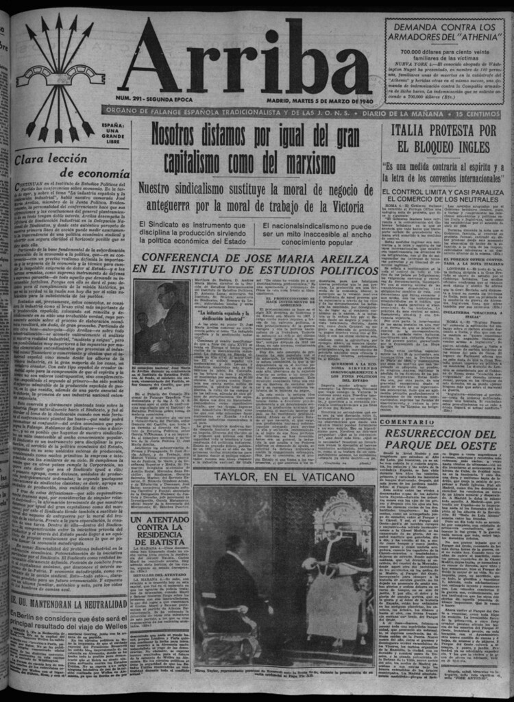 Miniatura de Arriba del 5 de marzo de 1940
