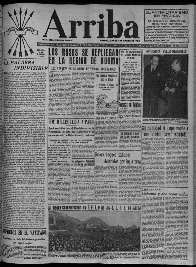 Miniatura de Arriba del 7 de marzo de 1940