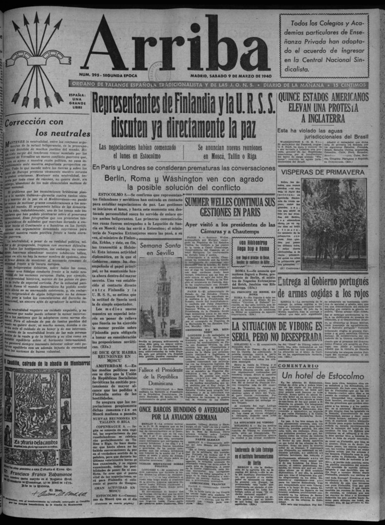 Miniatura de Arriba del 9 de marzo de 1940