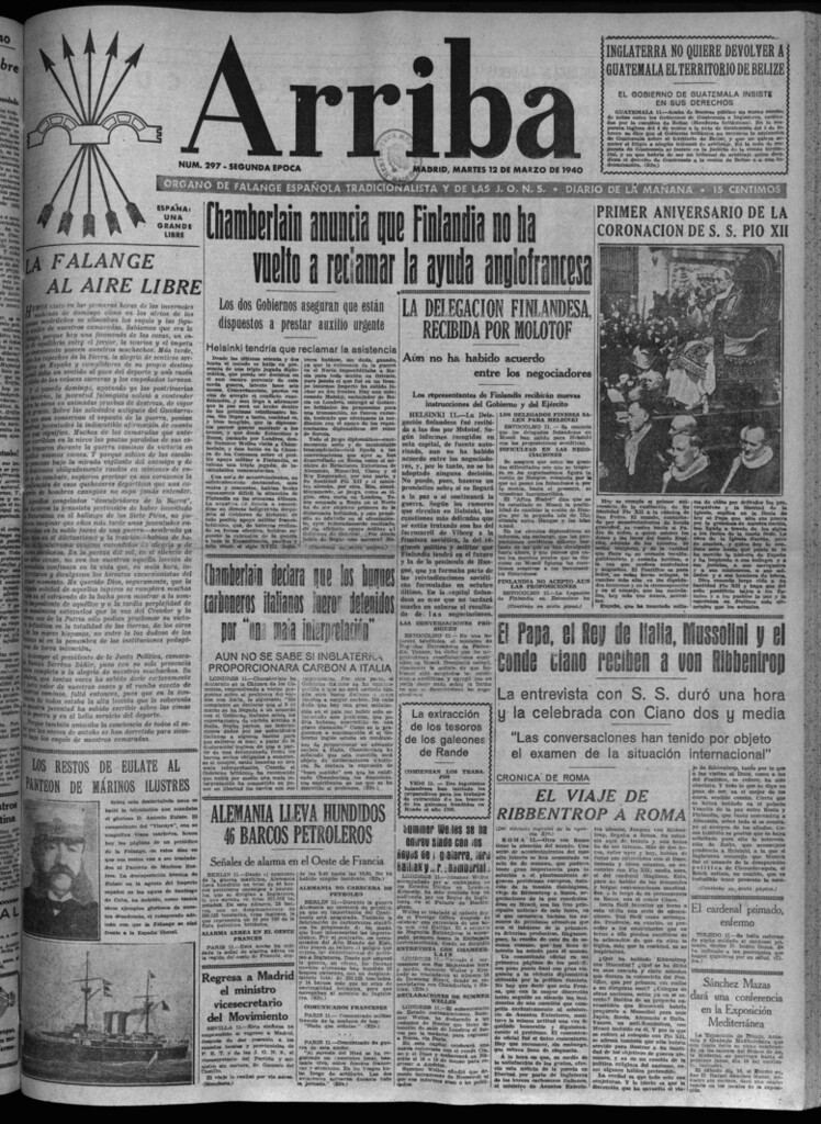 Miniatura de Arriba del 12 de marzo de 1940