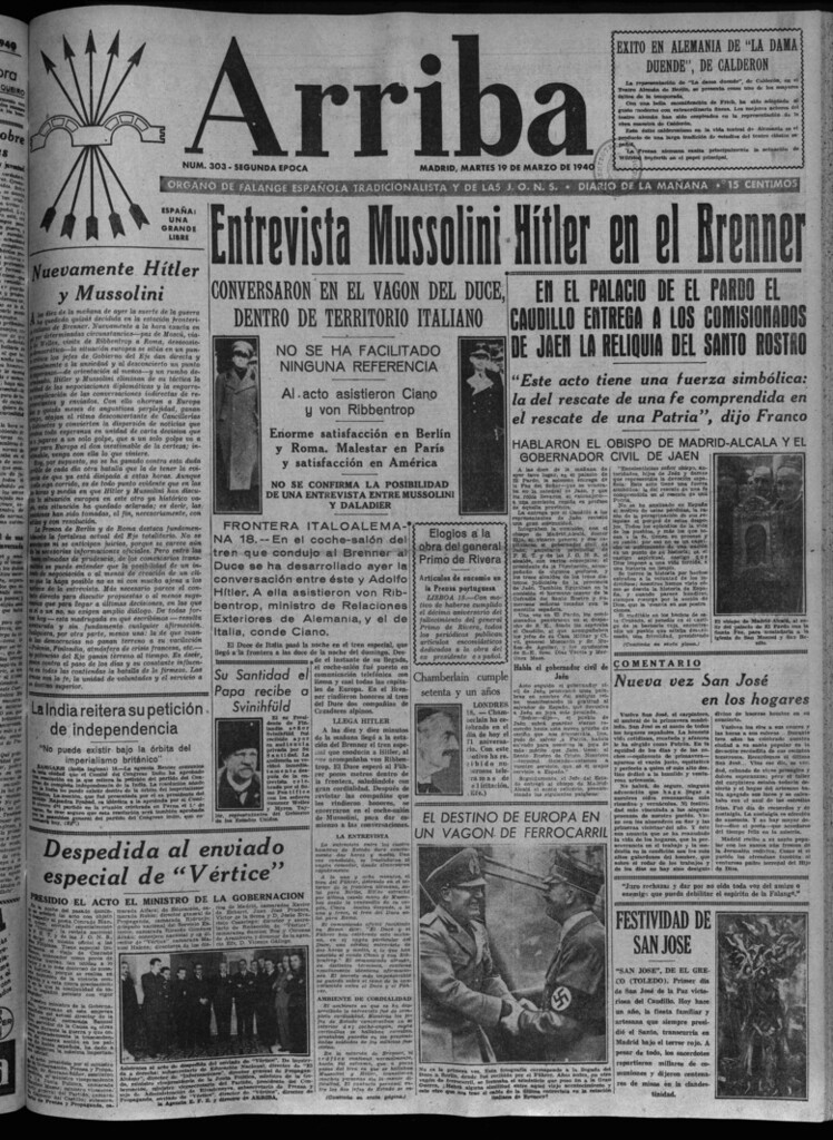 Miniatura de Arriba del 19 de marzo de 1940