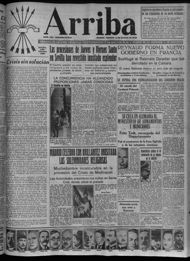 Miniatura de Arriba del 23 de marzo de 1940