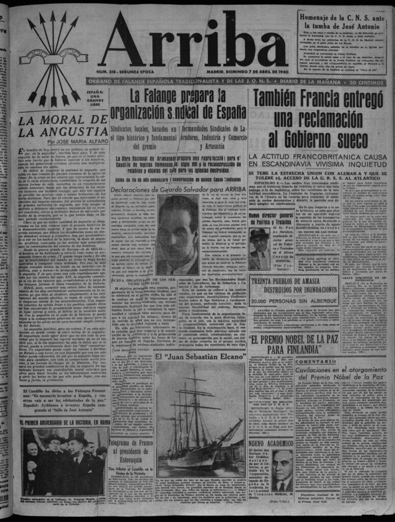 Miniatura de Arriba del 7 de abril de 1940