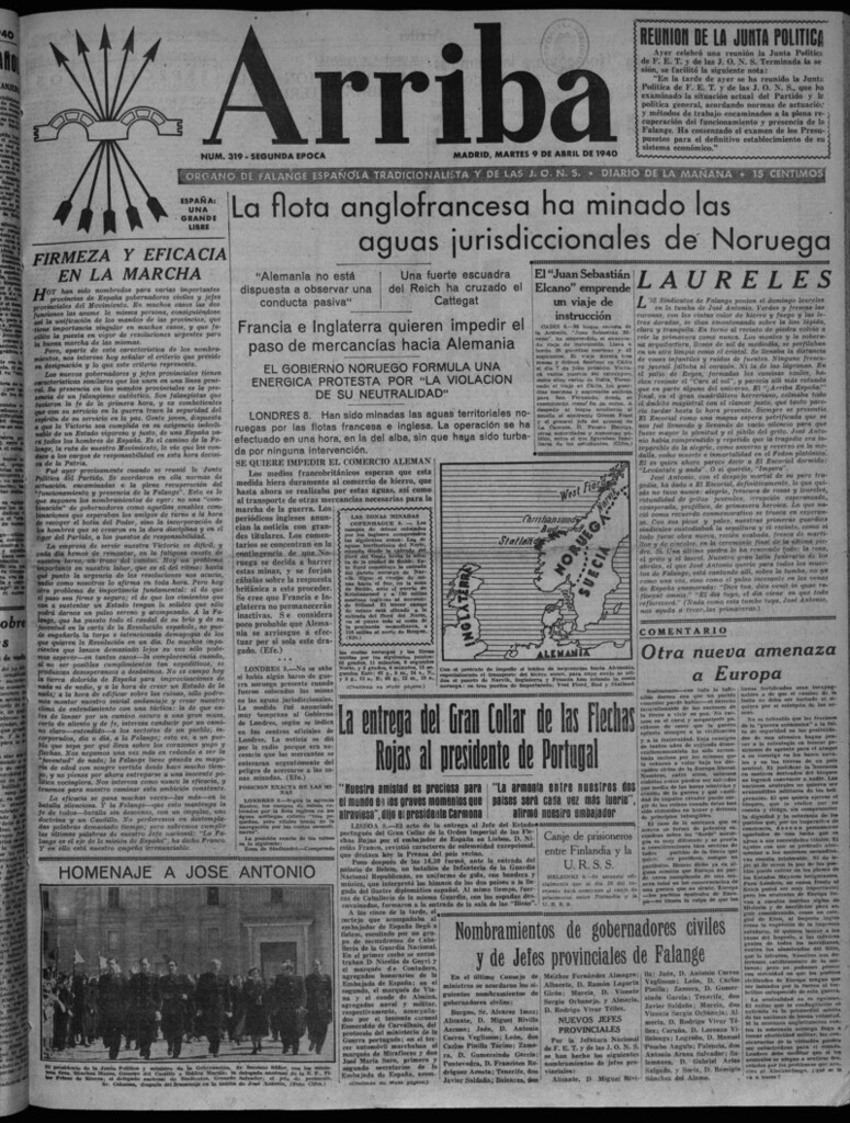 Miniatura de Arriba del 9 de abril de 1940