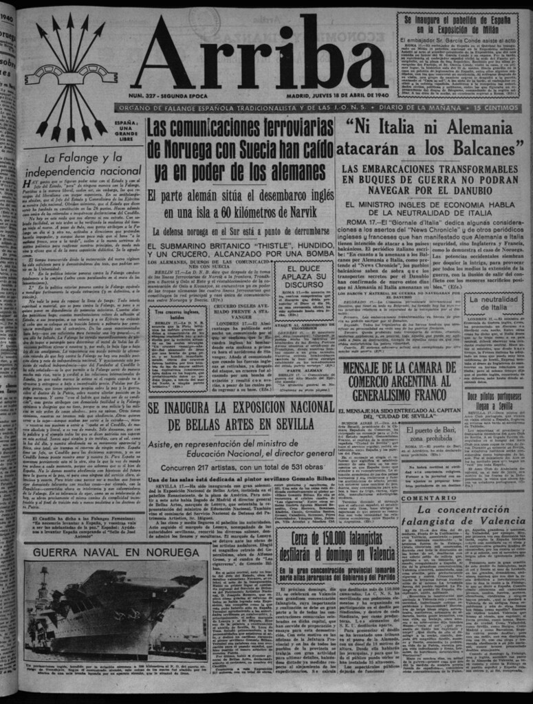 Miniatura de Arriba del 18 de abril de 1940
