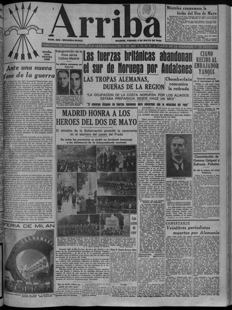 Miniatura de Arriba del 3 de mayo de 1940