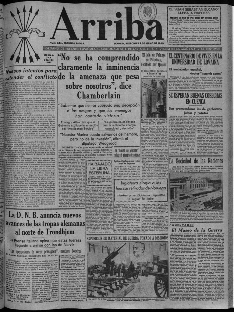Miniatura de Arriba del 8 de mayo de 1940