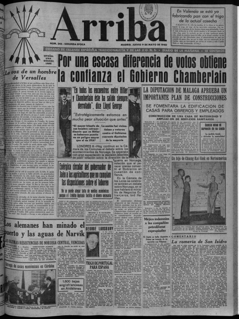 Miniatura de Arriba del 9 de mayo de 1940