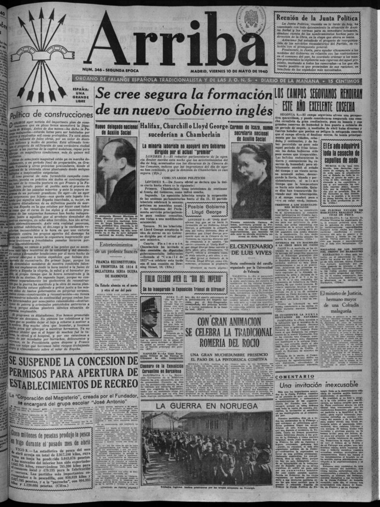 Miniatura de Arriba del 10 de mayo de 1940