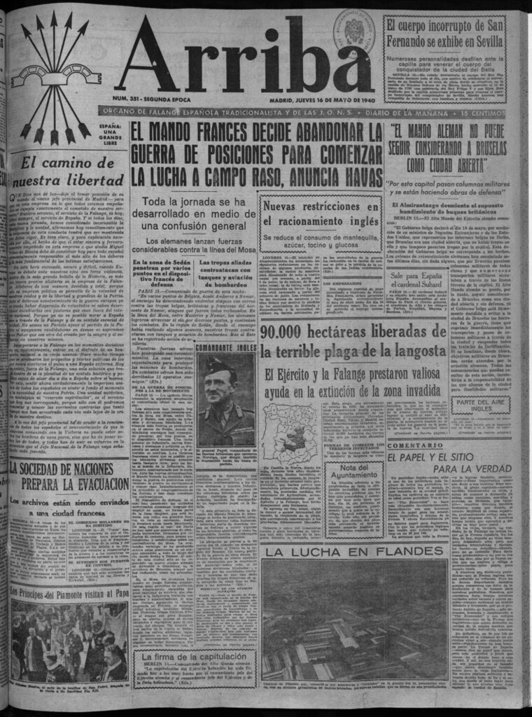 Miniatura de Arriba del 16 de mayo de 1940