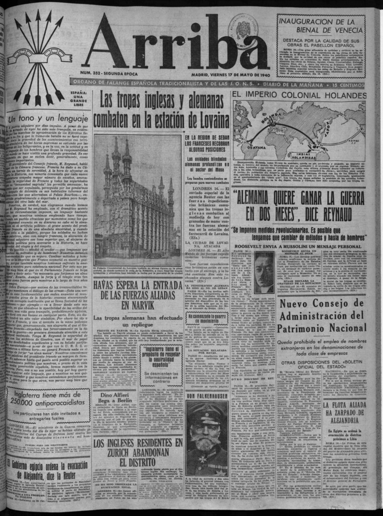 Miniatura de Arriba del 17 de mayo de 1940
