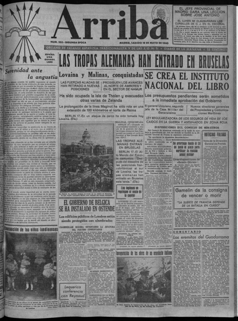 Miniatura de Arriba del 18 de mayo de 1940