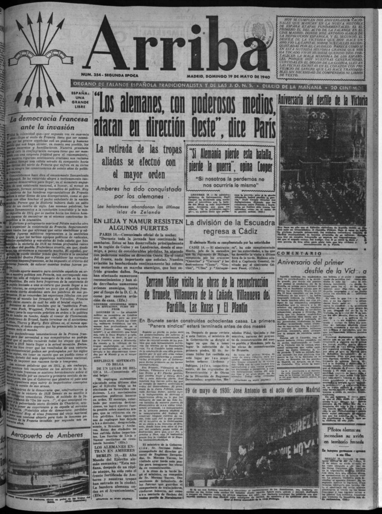 Miniatura de Arriba del 19 de mayo de 1940