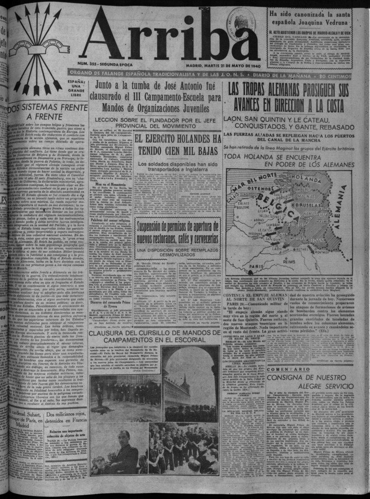Miniatura de Arriba del 21 de mayo de 1940