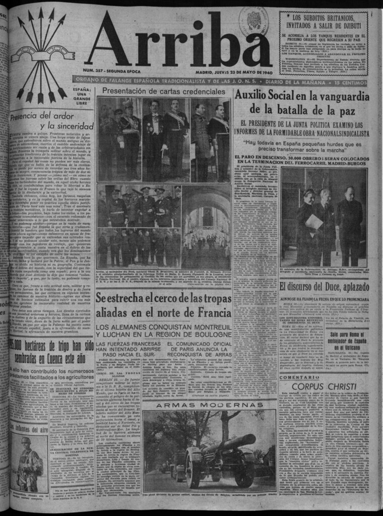 Miniatura de Arriba del 23 de mayo de 1940
