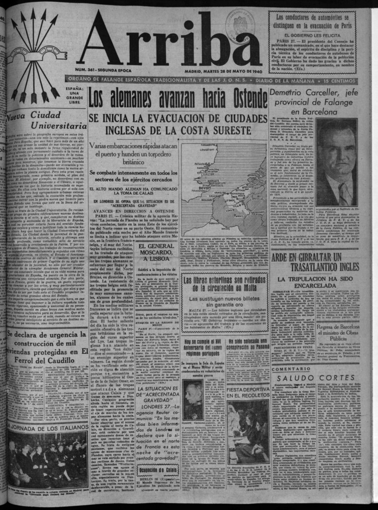 Miniatura de Arriba del 28 de mayo de 1940
