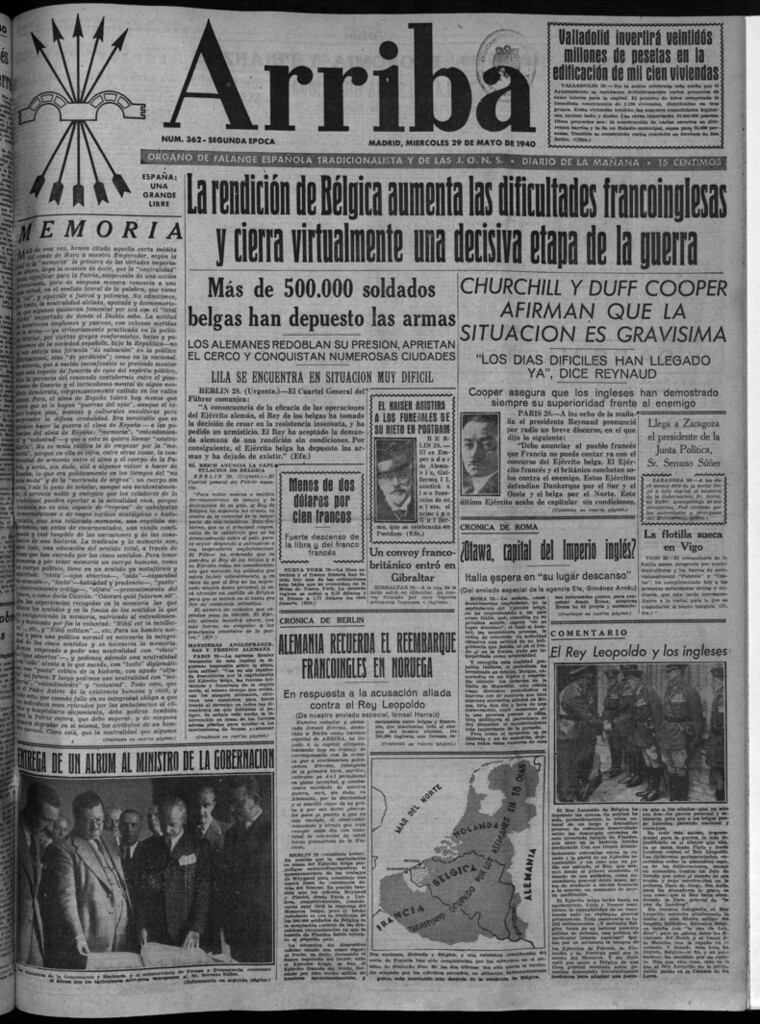 Miniatura de Arriba del 29 de mayo de 1940