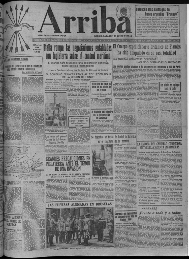 Miniatura de Arriba del 1 de junio de 1940