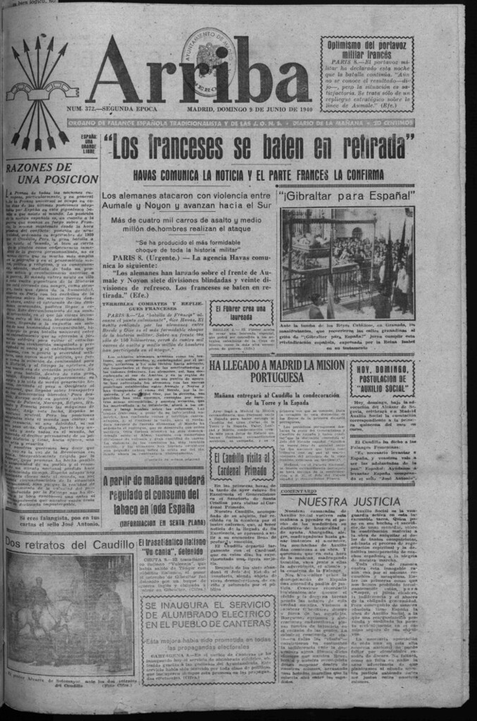 Miniatura de Arriba del 9 de junio de 1940