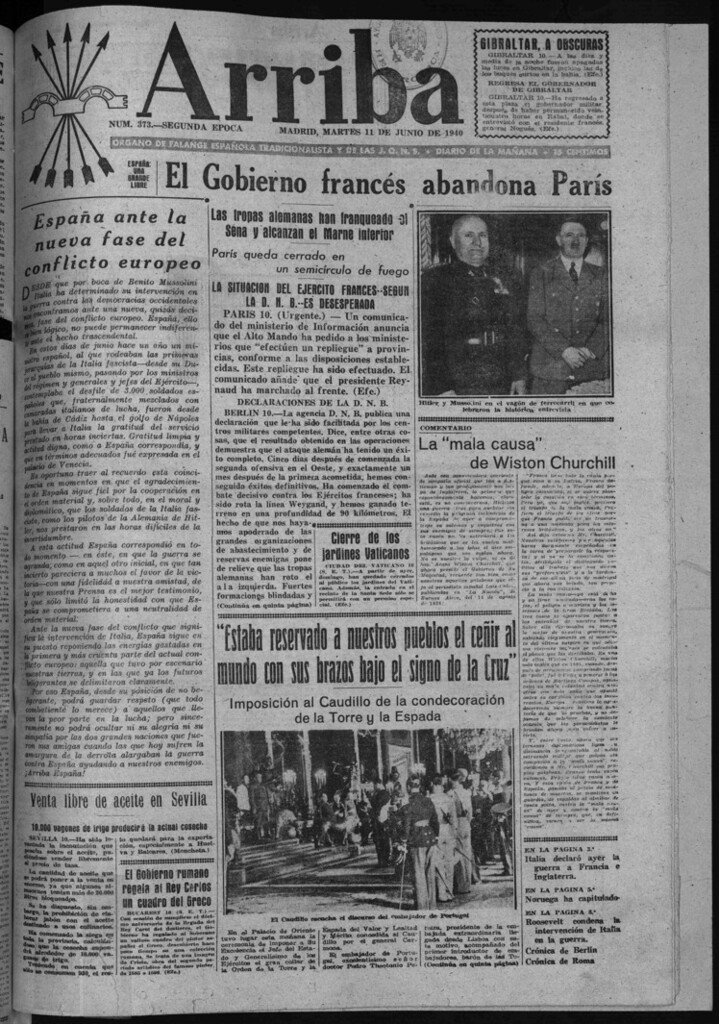 Miniatura de Arriba del 11 de junio de 1940