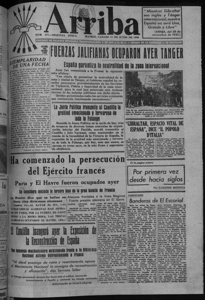 Miniatura de Arriba del 15 de junio de 1940
