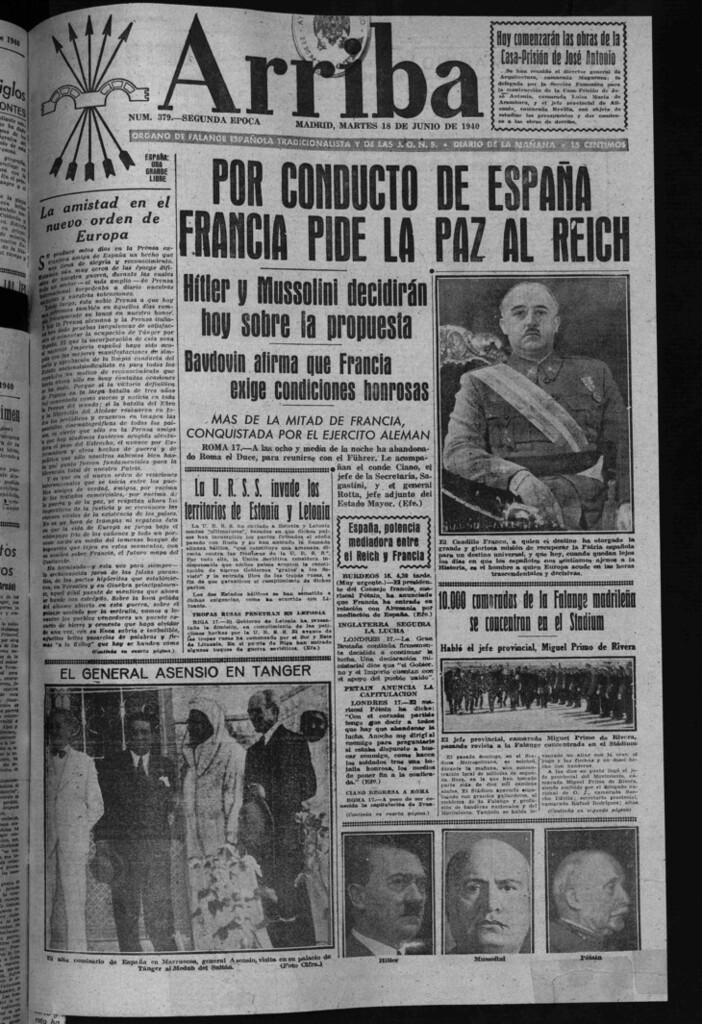 Miniatura de Arriba del 18 de junio de 1940
