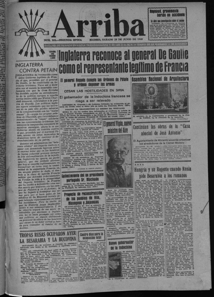 Miniatura de Arriba del 29 de junio de 1940