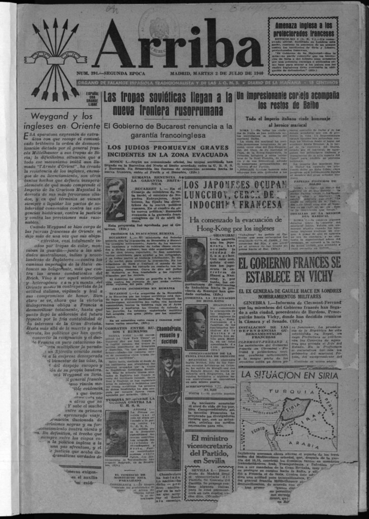 Miniatura de Arriba del 2 de julio de 1940