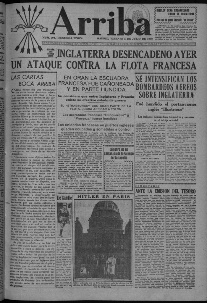 Miniatura de Arriba del 5 de julio de 1940