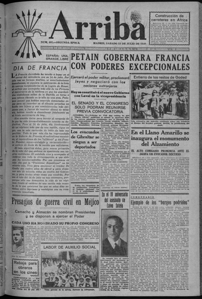 Miniatura de Arriba del 13 de julio de 1940