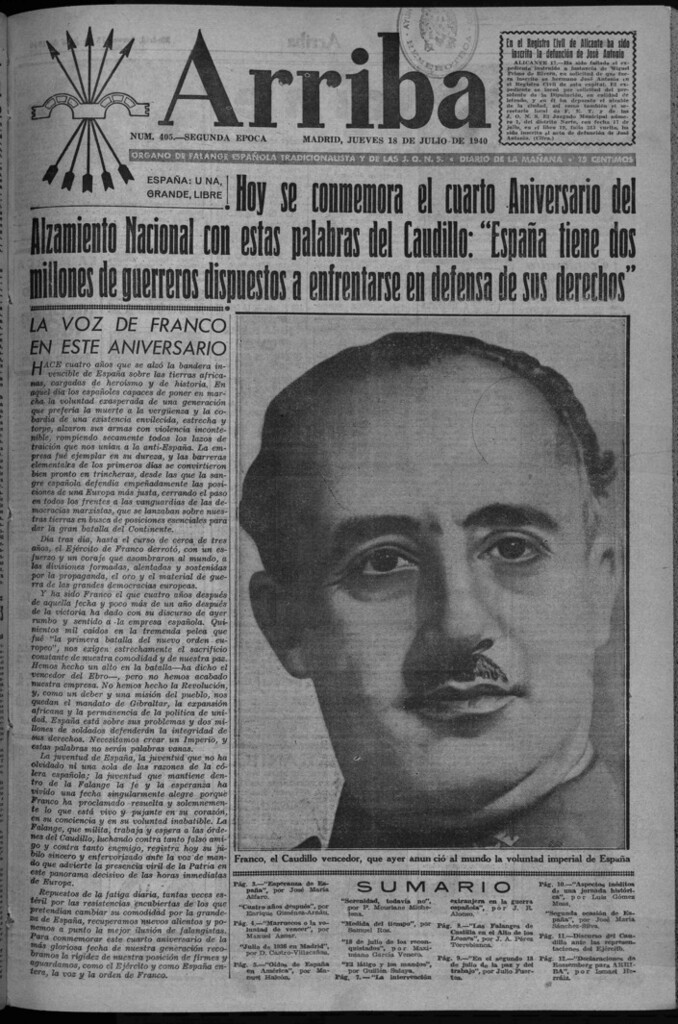 Miniatura de Arriba del 18 de julio de 1940