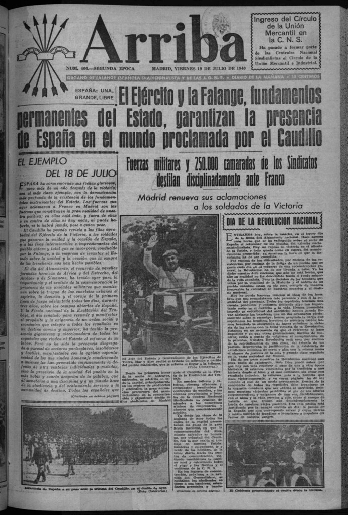 Miniatura de Arriba del 19 de julio de 1940