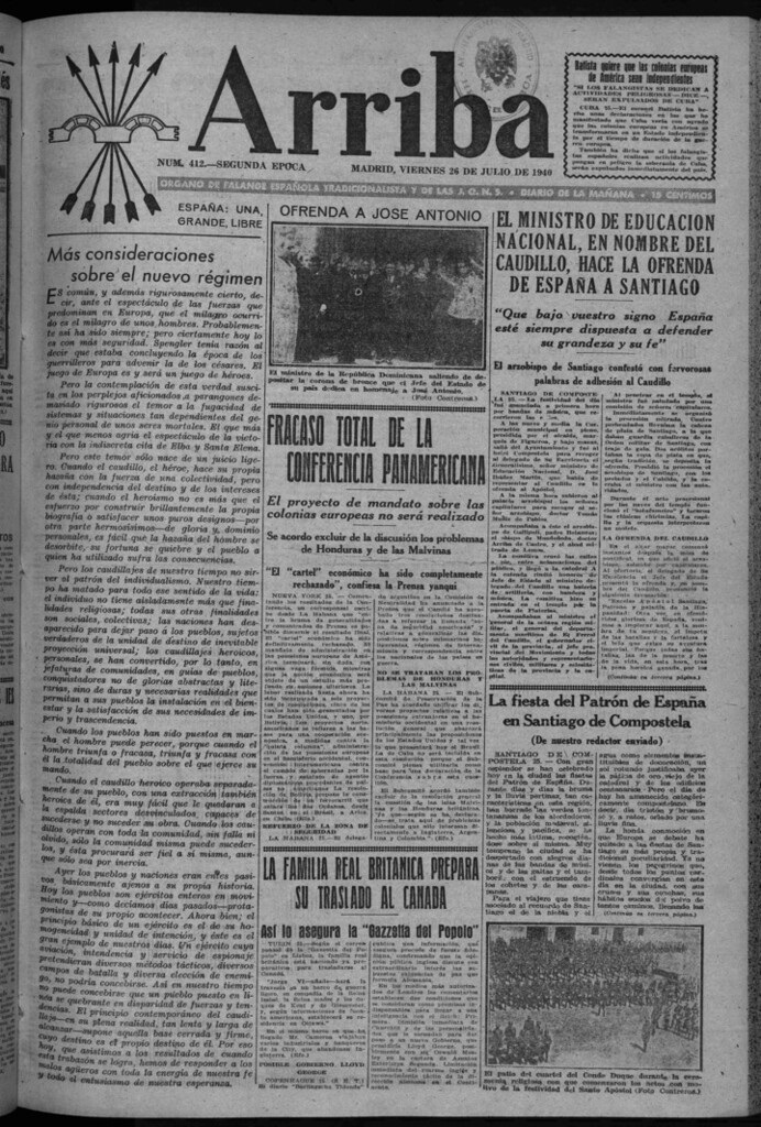 Miniatura de Arriba del 26 de julio de 1940