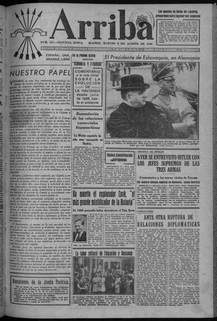 Miniatura de Arriba del 6 de agosto de 1940