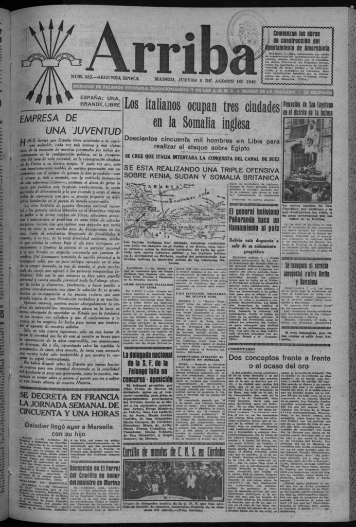 Miniatura de Arriba del 8 de agosto de 1940