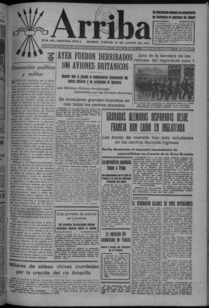 Miniatura de Arriba del 16 de agosto de 1940