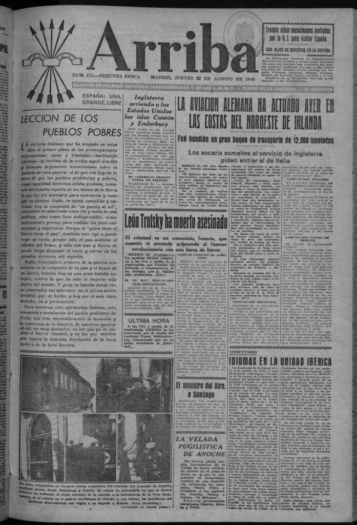 Miniatura de Arriba del 22 de agosto de 1940
