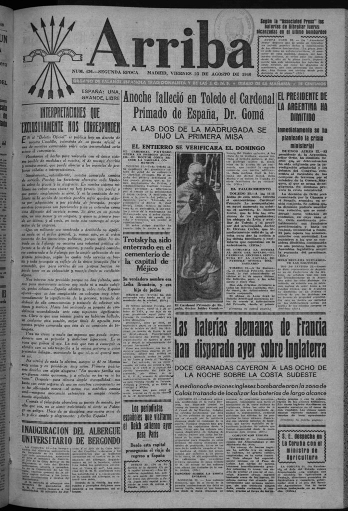 Miniatura de Arriba del 23 de agosto de 1940