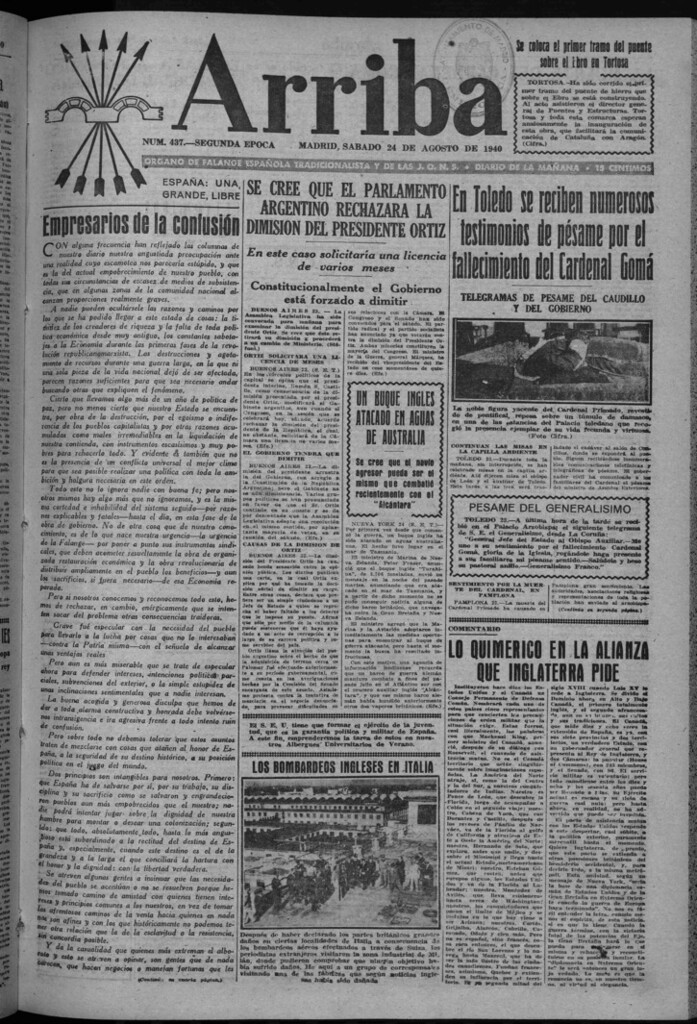 Miniatura de Arriba del 24 de agosto de 1940