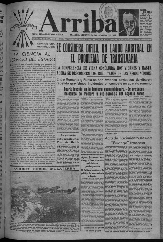 Miniatura de Arriba del 30 de agosto de 1940