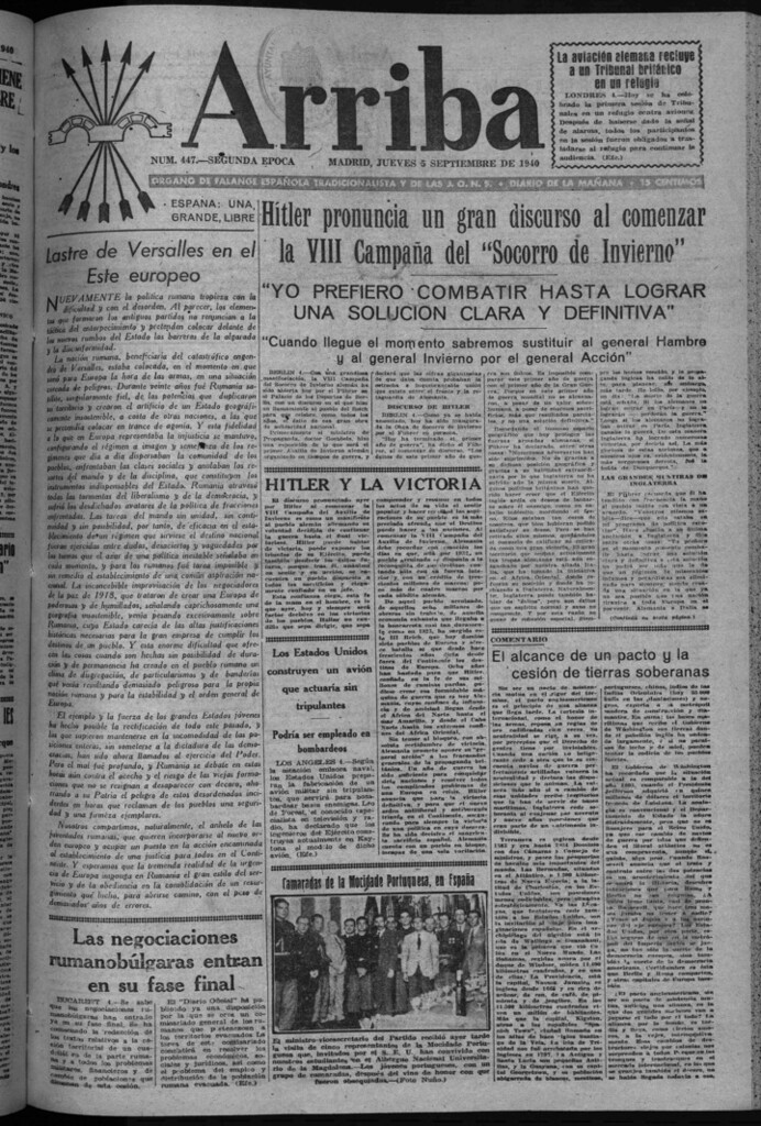 Miniatura de Arriba del 5 de septiembre de 1940