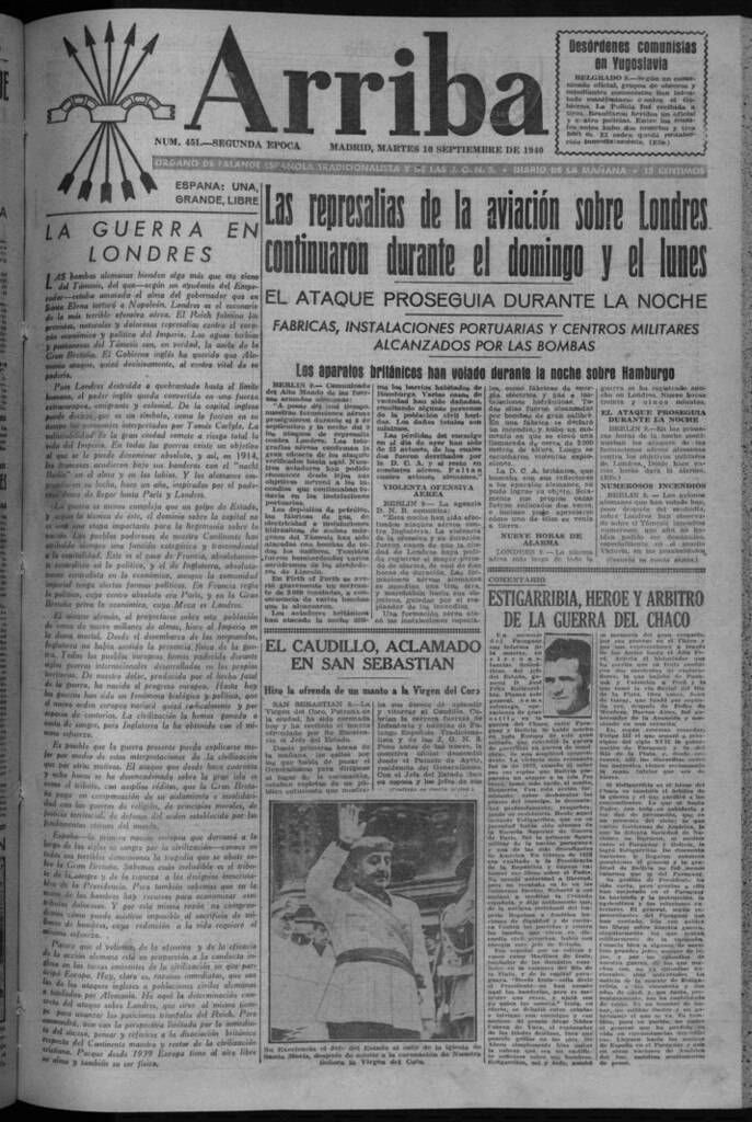 Miniatura de Arriba del 10 de septiembre de 1940