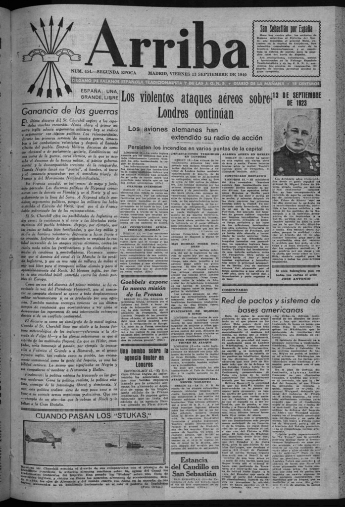 Miniatura de Arriba del 13 de septiembre de 1940