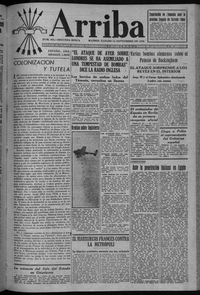 Miniatura de Arriba del 14 de septiembre de 1940